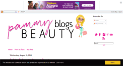 Desktop Screenshot of pammyblogsbeauty.com